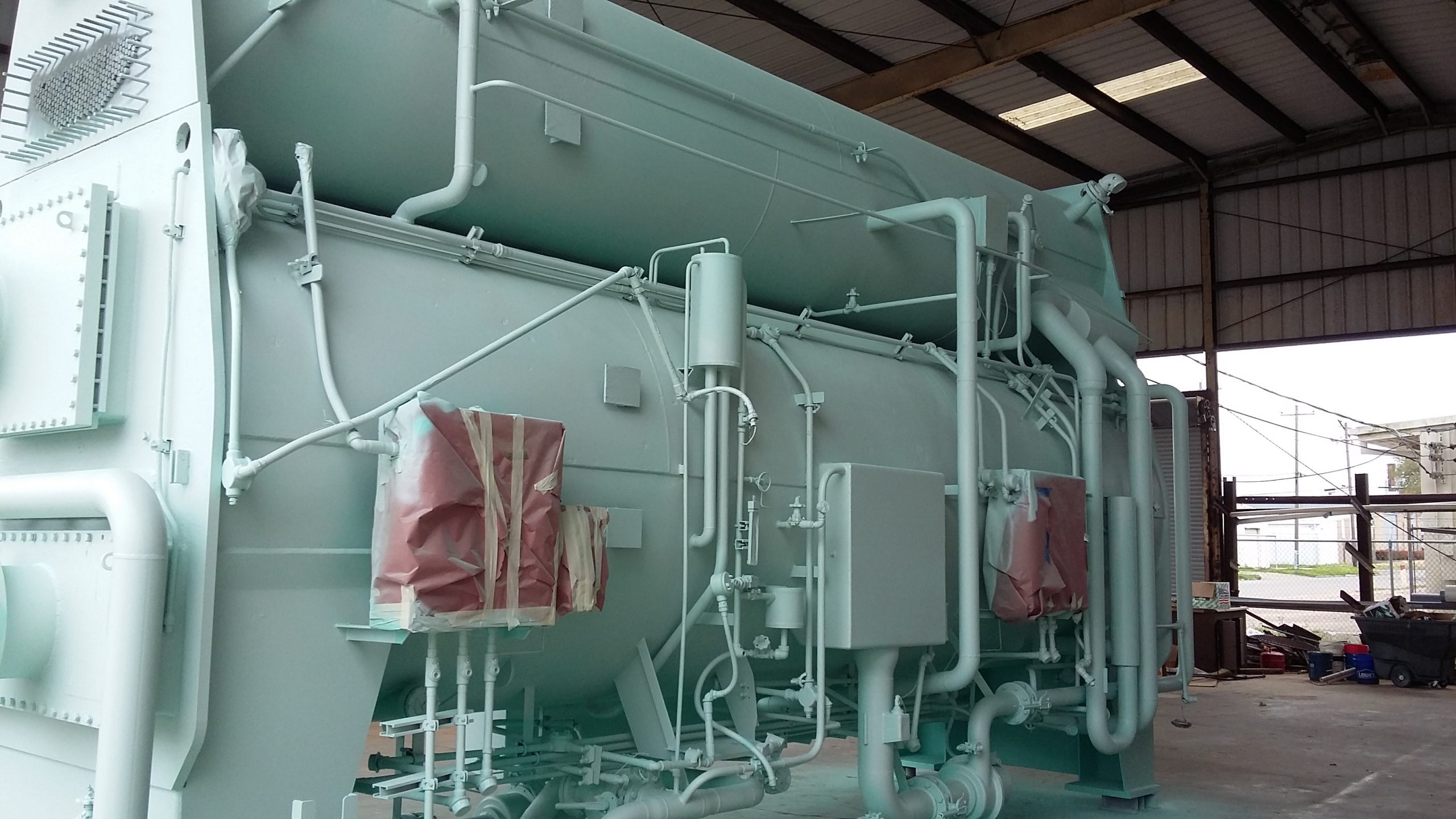Heavy equipment sandblasting and coating